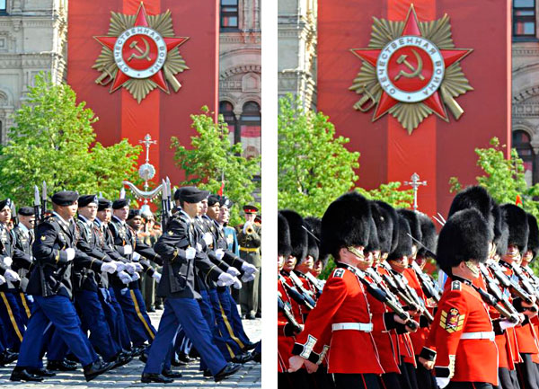 Plaza Roja de Moscú, 9 de mayo de 2010