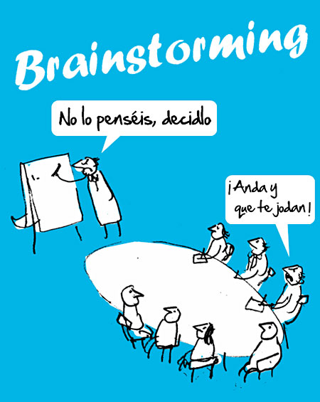 [Humor gráfico] Tormenta de cerebros | ciudad futura